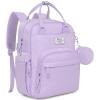 imageRUVALINO Diaper Bag BackpackMultifunction Travel Baby Diaper Bag with Changing Pad Insulated Bottle Holders ampamp Pacifier Case Large Capacity Waterproof GrayTaro Purple