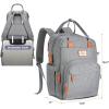 imageRUVALINO Diaper Bag BackpackExpandable Baby Bag with up to 50 Capacity Baby Essentials Bag with Changing Pad Insulated Bottle Holders ampamp Pacifier Case Waterproof Dark Gray XLGray Xl