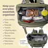 imageRUVALINO Diaper Bag BackpackExpandable Baby Bag with up to 50 Capacity Baby Essentials Bag with Changing Pad Insulated Bottle Holders ampamp Pacifier Case Waterproof Dark Gray XLArmy Green Xl