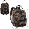 imageRUVALINO Diaper Bag BackpackExpandable Baby Bag with up to 50 Capacity Baby Essentials Bag with Changing Pad Insulated Bottle Holders ampamp Pacifier Case Waterproof Dark Gray XLClassicgreen Camo
