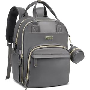 imageRUVALINO Diaper Bag BackpackExpandable Baby Bag with up to 50 Capacity Baby Essentials Bag with Changing Pad Insulated Bottle Holders ampamp Pacifier Case Waterproof Dark Gray XLClassic Iron Grey