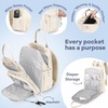 image:imageRUVALINO Baby Diaper Bag Backpack with Changing Pad RedGreenBlueBeige