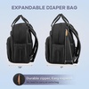 image:imageRUVALINO Baby Diaper Bag Backpack with Changing Pad RedGreenBlueBlack