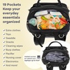 image:imageRUVALINO Baby Diaper Bag Backpack with Changing Pad RedGreenBlueBlack Leopard