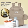 image:imageRUVALINO Baby Diaper Bag Backpack with Changing Pad RedGreenBlueClay
