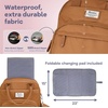 image:imageRUVALINO Baby Diaper Bag Backpack with Changing Pad RedGreenBlueDark Brown