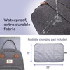 image:imageRUVALINO Baby Diaper Bag Backpack with Changing Pad RedGreenBlueDark Gray
