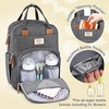 image:imageRUVALINO Baby Diaper Bag Backpack with Changing Pad RedGreenBlueDark Gray
