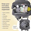 image:imageRUVALINO Baby Diaper Bag Backpack with Changing Pad RedGreenBlueDark Gray