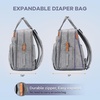 image:imageRUVALINO Baby Diaper Bag Backpack with Changing Pad RedGreenBlueGray