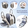 image:imageRUVALINO Baby Diaper Bag Backpack with Changing Pad RedGreenBlueLgreydgrey