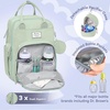 image:imageRUVALINO Baby Diaper Bag Backpack with Changing Pad RedGreenBlueMint Green