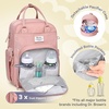 image:imageRUVALINO Baby Diaper Bag Backpack with Changing Pad RedGreenBluePink