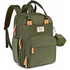 image:imageRUVALINO Baby Diaper Bag Backpack with Changing Pad RedGreenBlueMilitary Green