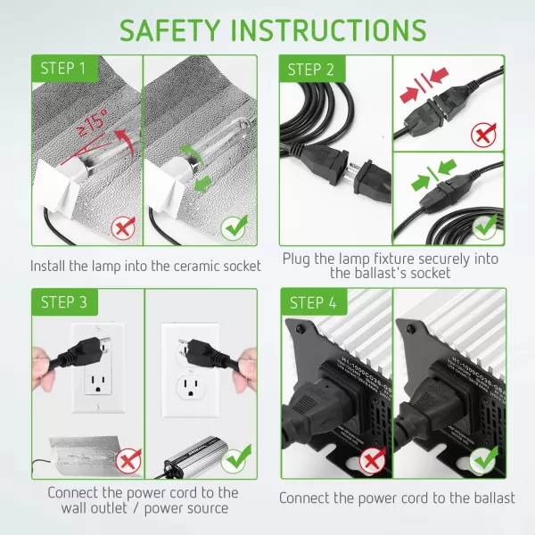 VIVOSUN 1000 watt Dimmable Digital Ballast for HPS MH Grow Light, UL Listed &amp; Soft Start Program