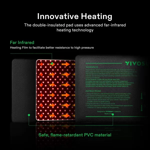 VIVOSUN 10"x20.75" Seedling Heat Mat with Built-in Temperature Controller, UL &amp; MET-Certified Waterproof Plant Heating Pad for Germination, Hydroponics, Brewing, Breeding, and Greenhouses