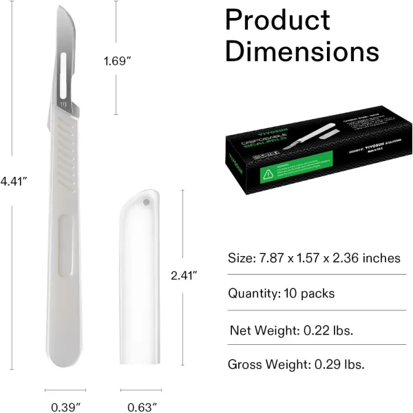 VIVOSUN #11 High-Carbon Steel Blades for Cutting Plants and Propagation