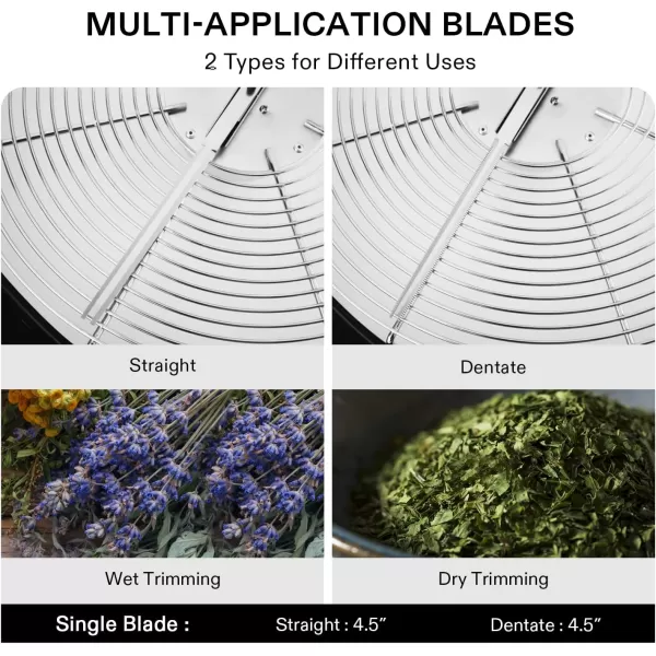 VIVOSUN 19 inch Bud Leaf Bowl Trimmer with Clear Visibility Dome, Sharp Stainless Steel Blades for Spin Cut, Solid Metal Gear Box, and Hand Pruner 