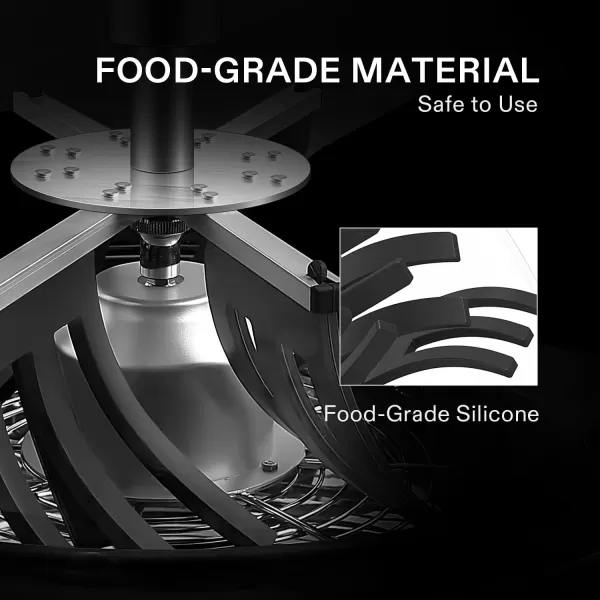 VIVOSUN 19 inch Bud Leaf Bowl Trimmer with Clear Visibility Dome, Sharp Stainless Steel Blades for Spin Cut, Solid Metal Gear Box, and Hand Pruner 