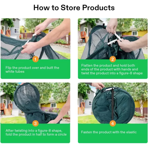 VIVOSUN Garden Netting Cover, 36 x 36 x 39 Inch Pop-up Guard Cover with Zip Entry for Plants, Vegetables, Fruits, Outdoor Run and Enclosure for Small Animals, 2-Pack, Green