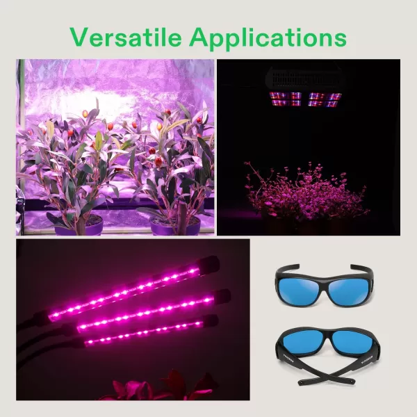 VIVOSUN Indoor Hydroponics Grow Room Glasses with Glasses Case