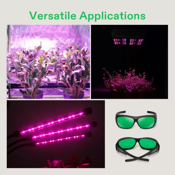VIVOSUN Indoor Hydroponics Grow Room Glasses with Glasses Case