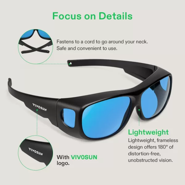 VIVOSUN Indoor Hydroponics Grow Room Glasses with Glasses Case