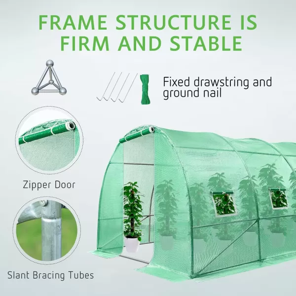 VIVOSUN Mini Lean-to Greenhouse, 6.6’ x 3.3’ x 6.9’ Portable Wall House with White PE Cover and Shelf for Compact Garden 79x39x83-Inch