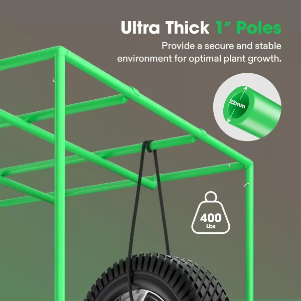 VIVOSUN P276 32"×32"×63" PRO Grow Tent, with Thick 1 inch Poles, Strengthened High Reflective Mylar Oxford Fabric &amp; Extra Hanging Bars for Hydroponics Indoor Plant for AeroLight A150, No High CFM Kit