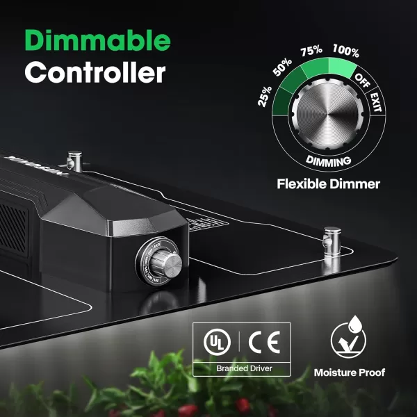 VIVOSUN VS1000 LED Grow Light with Samsung LM301 Diodes &amp; Sosen Driver Dimmable Lights Sunlike Full Spectrum for Indoor Plants Seedling Veg and Bloom Lamps for 2x2/3x3 Tent