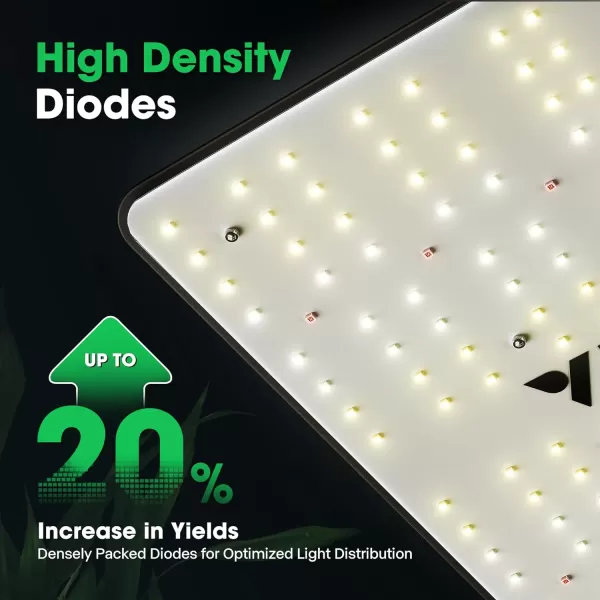 VIVOSUN VS1000 LED Grow Light with Samsung LM301 Diodes &amp; Sosen Driver Dimmable Lights Sunlike Full Spectrum for Indoor Plants Seedling Veg and Bloom Lamps for 2x2/3x3 Tent