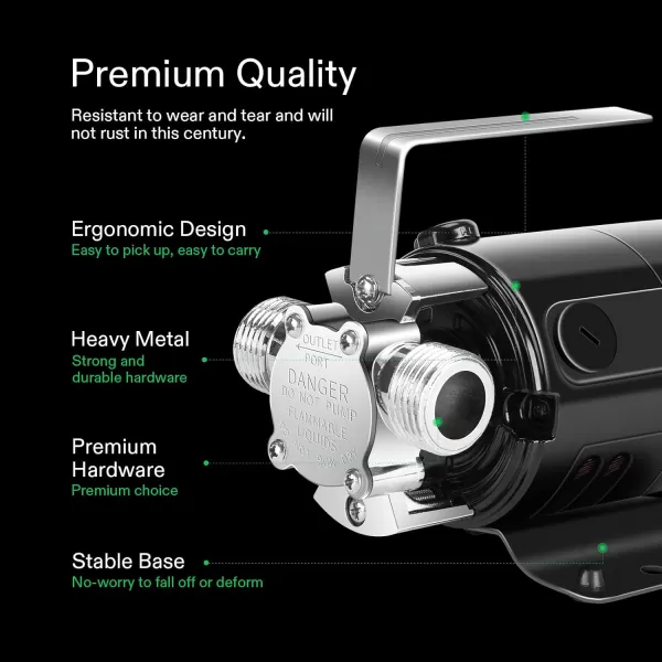 VIVOSUN Water Transfer Pump, 1/10HP 330 GPH 115V Auto Portable Utility Pump with Water Hose Kit for Removing Water From Garden, Hot Tub, Rain Barrel, Pool, Ponds, Aquariums, and More