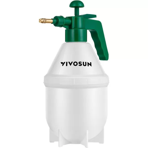 VIVOSUN 0.4 Gallon Handheld Garden Pump Sprayer, 50 oz Gallon Lawn &amp; Garden Pressure Water Spray Bottle with Adjustable Brass Nozzle, for Plants and Other Cleaning Solutions 