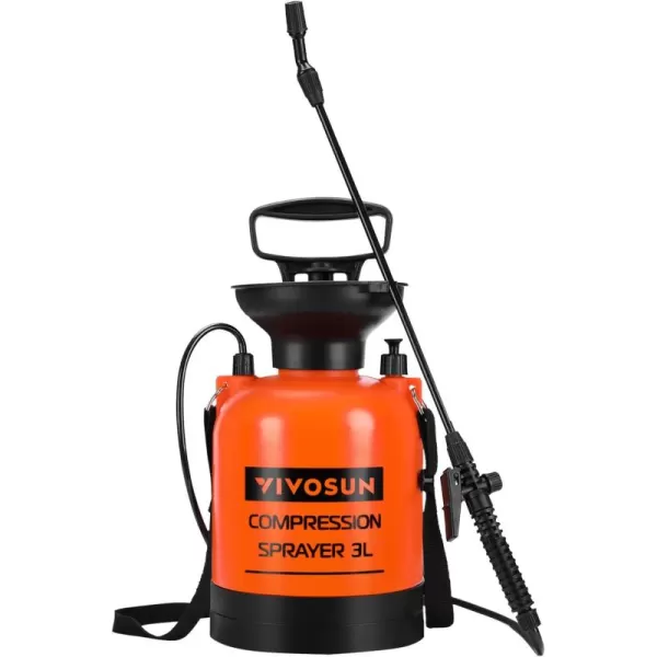 VIVOSUN 1.85-Gallon Pump Pressure Sprayer, Pressurized Lawn &amp; Garden Water Spray Bottle with Adjustable Shoulder Strap, for Spraying Plants, Garden Watering and Household Cleaning