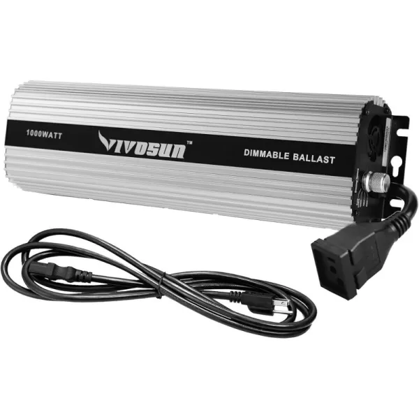 VIVOSUN 1000 watt Dimmable Digital Ballast for HPS MH Grow Light, UL Listed &amp; Soft Start Program