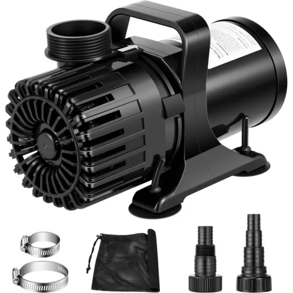 VIVOSUN 1982 GPH Submersible Water Pump, 110W Pond Pump, Ultra Quiet Aquarium Pump with 14.8FT Lift Height for Pond, Waterfall, Fish Tank, Statuary, Hydroponic