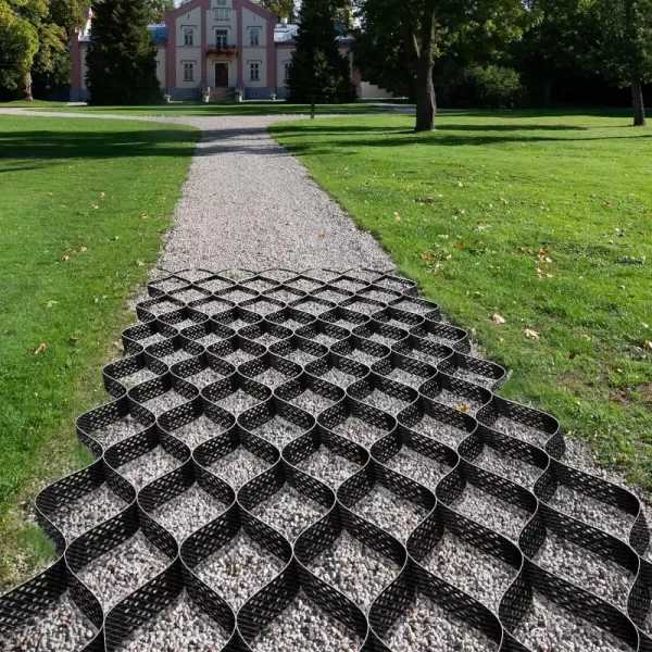 VIVOSUN 3’’ Depth Ground Grid, 9x17 ft, High-Density HDPE Geo Cell, 1885 lbs per sq ft Load, Foldable &amp; Tensile, Easy Installation with Gloves, Perfect for Gardens, Driveways, Pathways, Slopes
