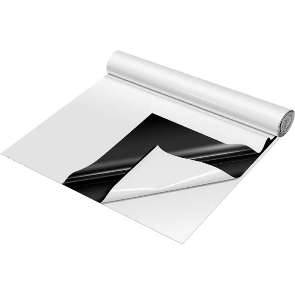 VIVOSUN Black and White Panda Film, 10’ x 50’ 5.5 Mil Poly Film, Blackout Tarp for Warm House