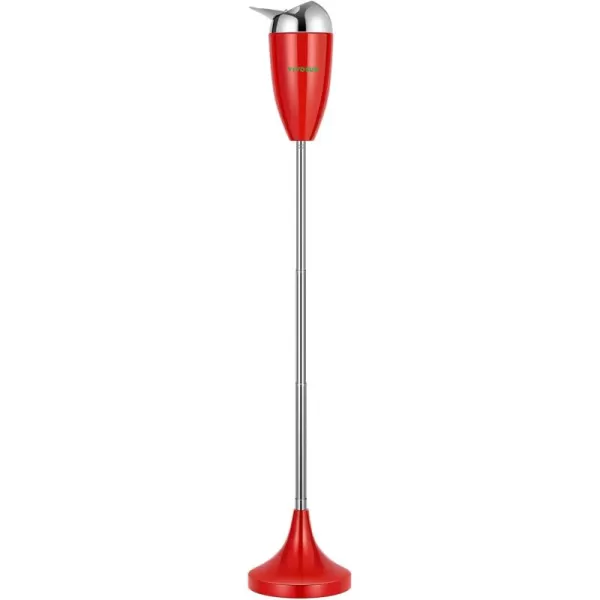 VIVOSUN Floor Standing Ash Tray, Outdoor Ashtray with Stainless Steel Lid, Adjustable Height from 21.5" to 35" for Home, Patio, Chrome