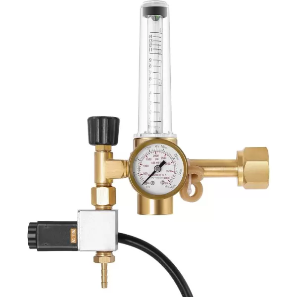VIVOSUN Hydroponics CO2 Regulator Emitter System with Solenoid Valve Flowmeter for Grow Room Grow Tent Garden House Aquarium