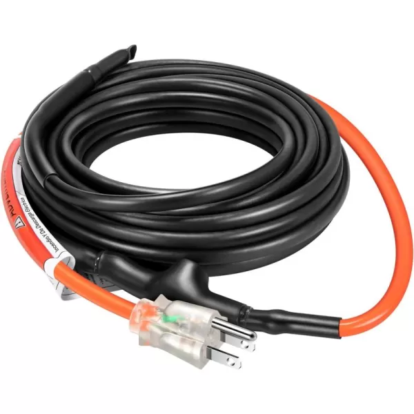 VIVOSUN JHSF Self Regulating Pre-Assembled Pipe Heating Cable 80Ft. 120V, with Built-in Thermostat, Heavy Duty &amp; Easy to Install, For Pipe Freeze Protection, Ice Dam &amp; Plants Frost Protection