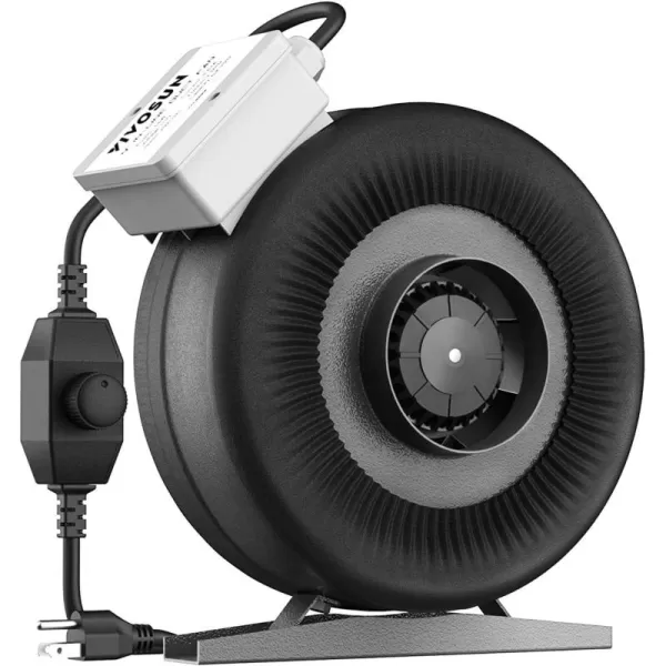 VIVOSUN Ventilation Kit 8 Inch 740 CFM Inline Duct Fan with 8" x 22" Carbon Filter Odor Control System with Australia Virgin Charcoal for Grow Tent Ventilation