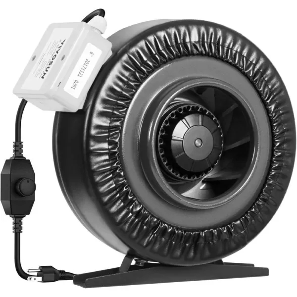 VIVOSUN Ventilation Kit 8 Inch 740 CFM Inline Duct Fan with 8" x 22" Carbon Filter Odor Control System with Australia Virgin Charcoal for Grow Tent Ventilation