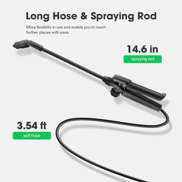 VIVOSUN 2.1Gal/8L Pump Pressure Sprayer, Pressurized Water Spray Bottle with Adjustable Shoulder Strap, Adjustable Nozzle, Safety Valve &amp; Additional Seals, Ideal for Watering, Fertilizing, Cleaning