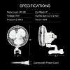 imageVIVOSUN 27 x 27 ft Grow Tent Kit and AeroWave A6 Grow Tent Clip Fan with VS1000 Led Grow Light 4 Inch 190CFM Inline Fan Carbon Filter and 8 ft Ducting Combo 32quot x 32quot x 63quot