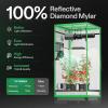 imageVIVOSUN 36quotx36quotx72quot Hydroponic Mylar Grow Tent with VS1000E LED Grow Light 3 x 3 Grow Tent with Observation Window and Floor Tray LED Plant Light with Samsung Diodes