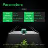 imageVIVOSUN 36quotx36quotx72quot Hydroponic Mylar Grow Tent with VS1000E LED Grow Light 3 x 3 Grow Tent with Observation Window and Floor Tray LED Plant Light with Samsung Diodes