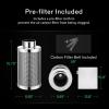 imageVIVOSUN S848 4x8 Grow Tent Smart Kit with AeroLight 100W LED Grow Light with Circulation Fan AeroZesh S6 6inch 405CFM Inline Duct Fan GrowHub E42 6 Inch Carbon Filter and Air Ducting