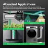 imageVIVOSUN S848 4x8 Grow Tent Smart Kit with AeroLight 100W LED Grow Light with Circulation Fan AeroZesh S6 6inch 405CFM Inline Duct Fan GrowHub E42 6 Inch Carbon Filter and Air Ducting