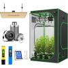 imageVIVOSUN 48 x 48 x 80 Grow Tent VS2000 LED Grow Light 6 Inch 440 CFM Inline Fan Combo pH and TDS Meter Combo Digital Hygrometer Indoor Outdoor Thermometer